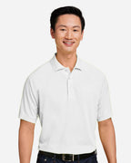 Harriton M208, 14175 Men's Charge Snag And Soil Protect Polo, White