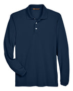 Harriton M265L, 14195 Men's Easy Blend Long Sleeve Polo, Navy