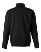Harriton M421, 14196 Unisex Pilbloc Quarter-zip Pullover Sweater, Black