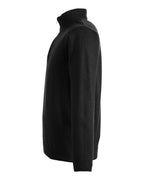 Harriton M421, 14196 Unisex Pilbloc Quarter-zip Pullover Sweater, Black