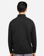 Harriton M421, 14196 Unisex Pilbloc Quarter-zip Pullover Sweater, Black