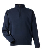 Harriton M421, 14196 Unisex Pilbloc Quarter-zip Pullover Sweater, Dark Navy