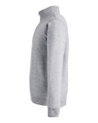Harriton M421, 14196 Unisex Pilbloc Quarter-zip Pullover Sweater, Grey Heather