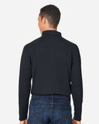 Harriton M208L, 14198 Men's Charge Snag And Soil Protect Long Sleeve Polo, Black