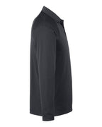 Harriton M208L, 14198 Men's Charge Snag And Soil Protect Long Sleeve Polo, Dark Charcoal