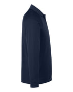 Harriton M208L, 14198 Men's Charge Snag And Soil Protect Long Sleeve Polo, Dark Navy