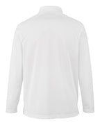 Harriton M208L, 14198 Men's Charge Snag And Soil Protect Long Sleeve Polo, White