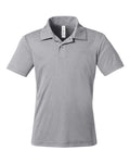 Team 365 TT51HY, Youth Zone Sonic Heather Performance Polo, Athletic Heather