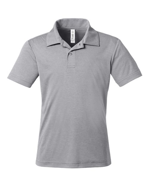 Team 365 TT51HY, Youth Zone Sonic Heather Performance Polo, Athletic Heather