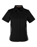 Harriton 14318, M586w, Black/ Dark Charcoal