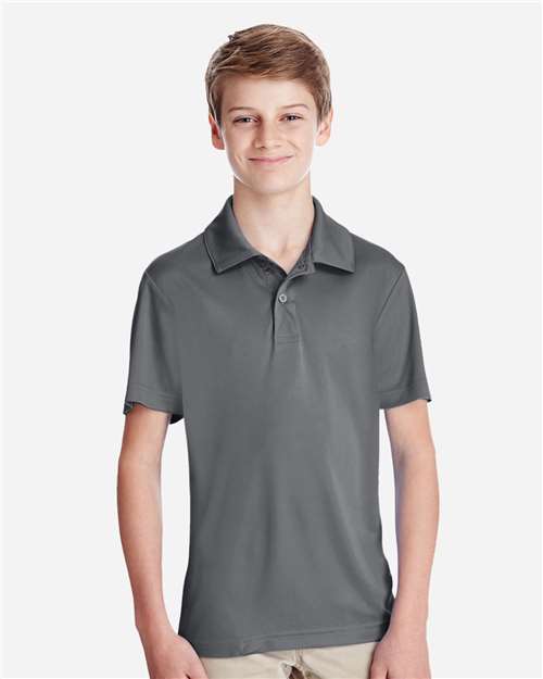 Team 365 TT51Y, Youth Zone Performance Polo, Sport Graphite