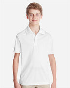 Team 365 TT51Y, Youth Zone Performance Polo, White
