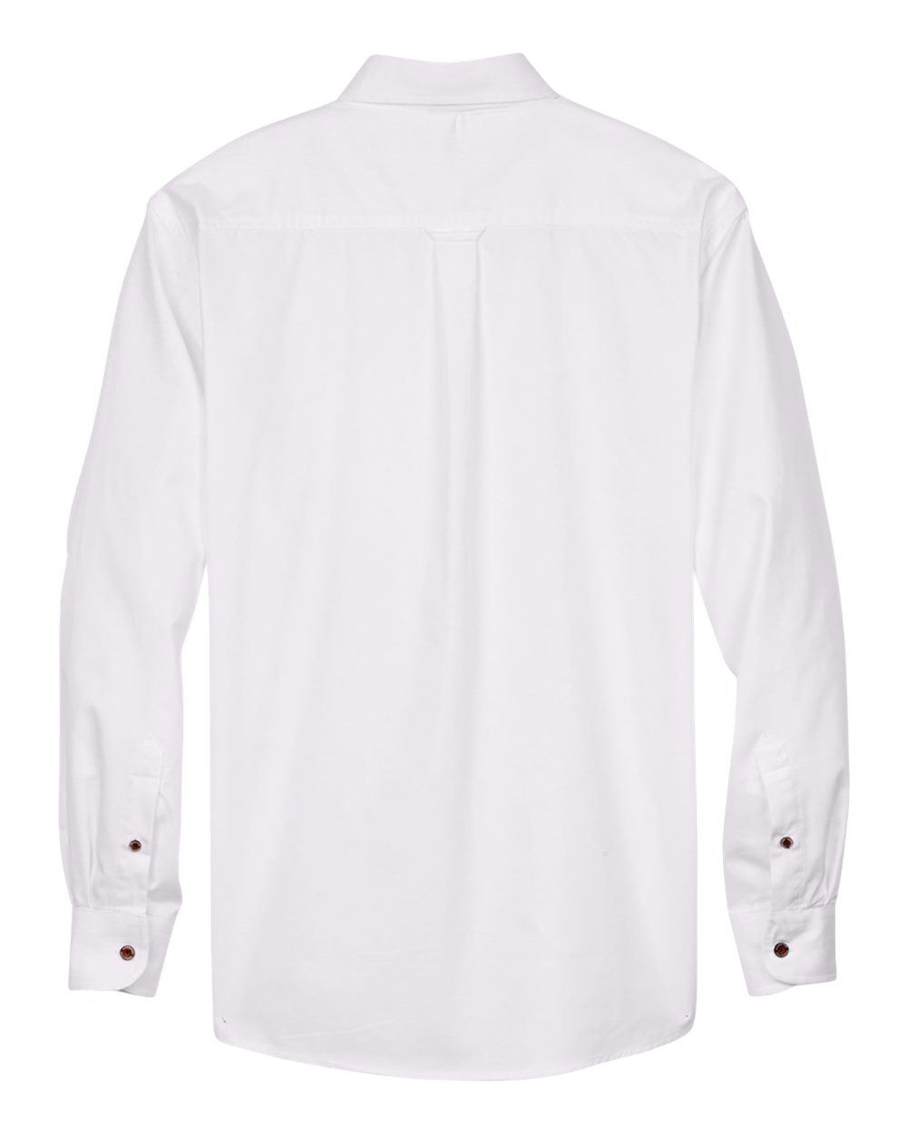 Harriton M500T, 14335 Men's Tall Easy Blend Twill Dress Shirt, White