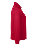 Harriton M348LW, 14357 Women's Advantage Snag Protection Plus Il Long Sleeve Polo, Red