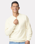 Gildan SF008, Unisex Softstyle Midweight Quarter-zip Sweatshirt, Black