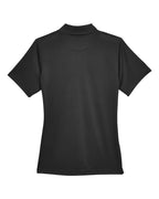 Harriton M345W, 14371 Women's Advantage Snag Protection Plus Il Snap Placket Polo, Black