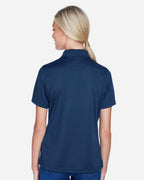 Harriton M345W, 14371 Women's Advantage Snag Protection Plus Il Snap Placket Polo, Dark Navy