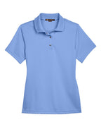 Harriton M345W, 14371 Women's Advantage Snag Protection Plus Il Snap Placket Polo, Industry Blue