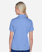Harriton M345W, 14371 Women's Advantage Snag Protection Plus Il Snap Placket Polo, Industry Blue