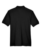 Harriton M265P, 14397 Men's Easy Blend Polo With Pocket, Black