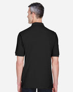 Harriton M265P, 14397 Men's Easy Blend Polo With Pocket, Black