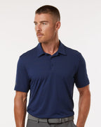 Adidas A704, Men's Textured Stripe Polo, Black