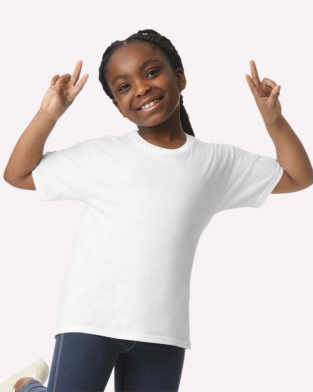 Gildan 3000B, Youth Light Cotton T-shirt, Ash