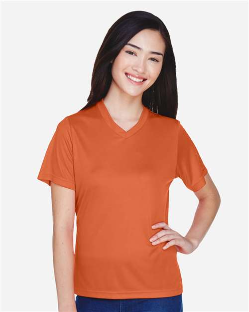 Team 365 TT11W, Women's Zone Performance T-shirt, Sport Burnt Orange
