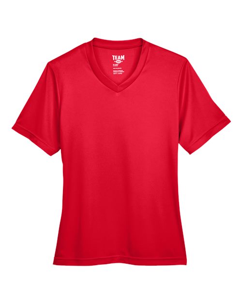 Team 365 TT11W, Women's Zone Performance T-shirt, Sport Red