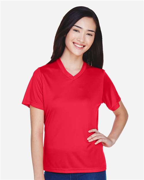 Team 365 TT11W, Women's Zone Performance T-shirt, Sport Red