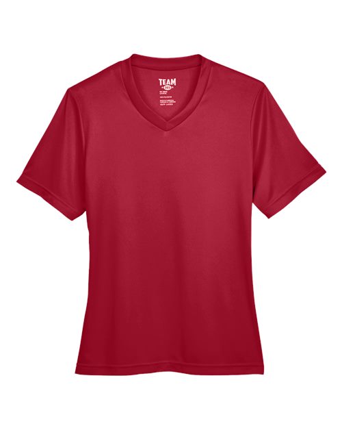 Team 365 TT11W, Women's Zone Performance T-shirt, Sport Scarlet Red