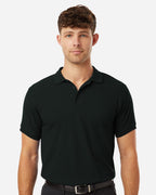 AllPro 62800, 12539 Men's Pique Polo, Black