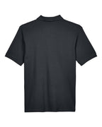 Harriton 14531, M200t Men's Tall Cotton Pique Polo, Black