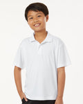 AllPro 41800Y, 12543 Youth Pro-lock Performance Polo, Black