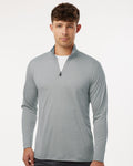 AllPro 4HM700, 12559 Men's Pro-lock Performance Mélange Quarter-zip Pullover, Black Melange