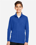 Team 365 TT31Y, Youth Zone Performance Quarter-zip Pullover, Sport Royal