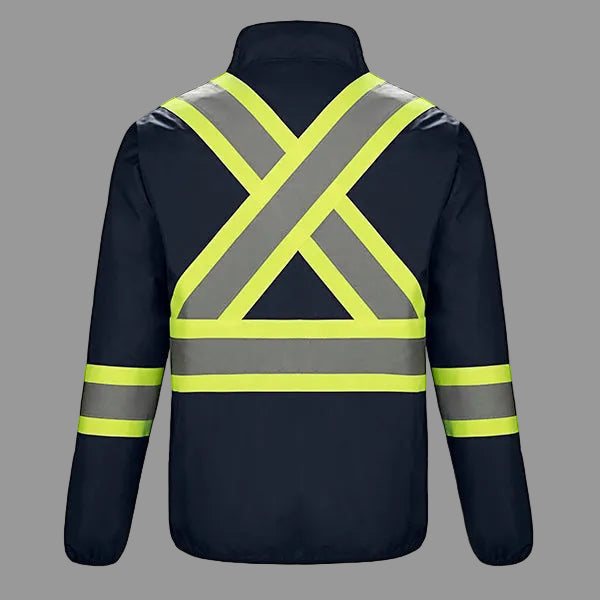 CX2 Hi-Vis L01260, - Safeguard - Reversible Hi-vis Insulated Jacket, Navy