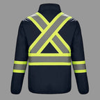 CX2 Hi-Vis L01260, - Safeguard - Reversible Hi-vis Insulated Jacket, Navy