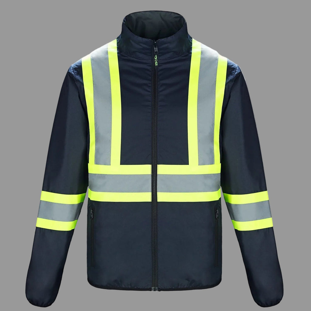 CX2 Hi-Vis L01260, - Safeguard - Reversible Hi-vis Insulated Jacket, Navy