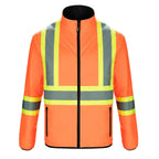 CX2 Hi-Vis L01260, - Safeguard - Reversible Hi-vis Insulated Jacket, Hi-Vis Orange