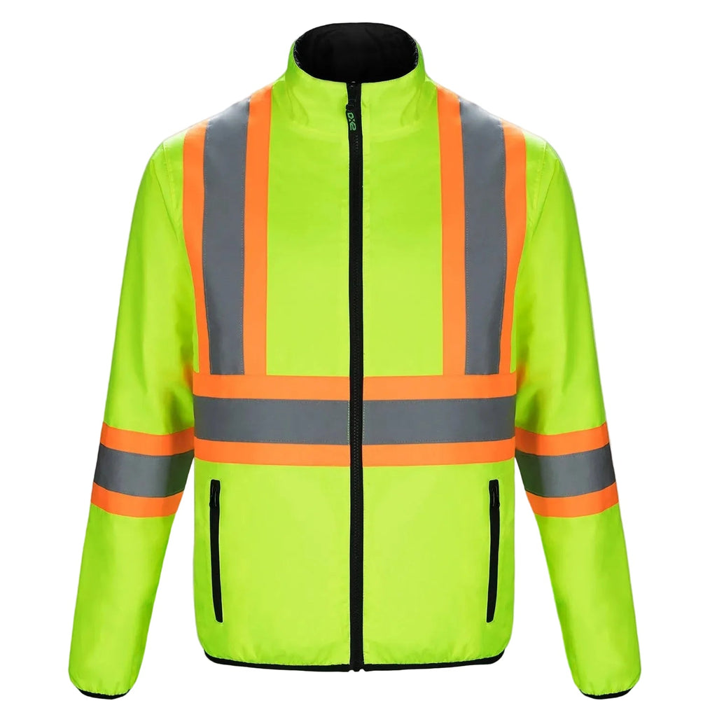 CX2 Hi-Vis L01260, - Safeguard - Reversible Hi-vis Insulated Jacket, Hi-Vis Yellow