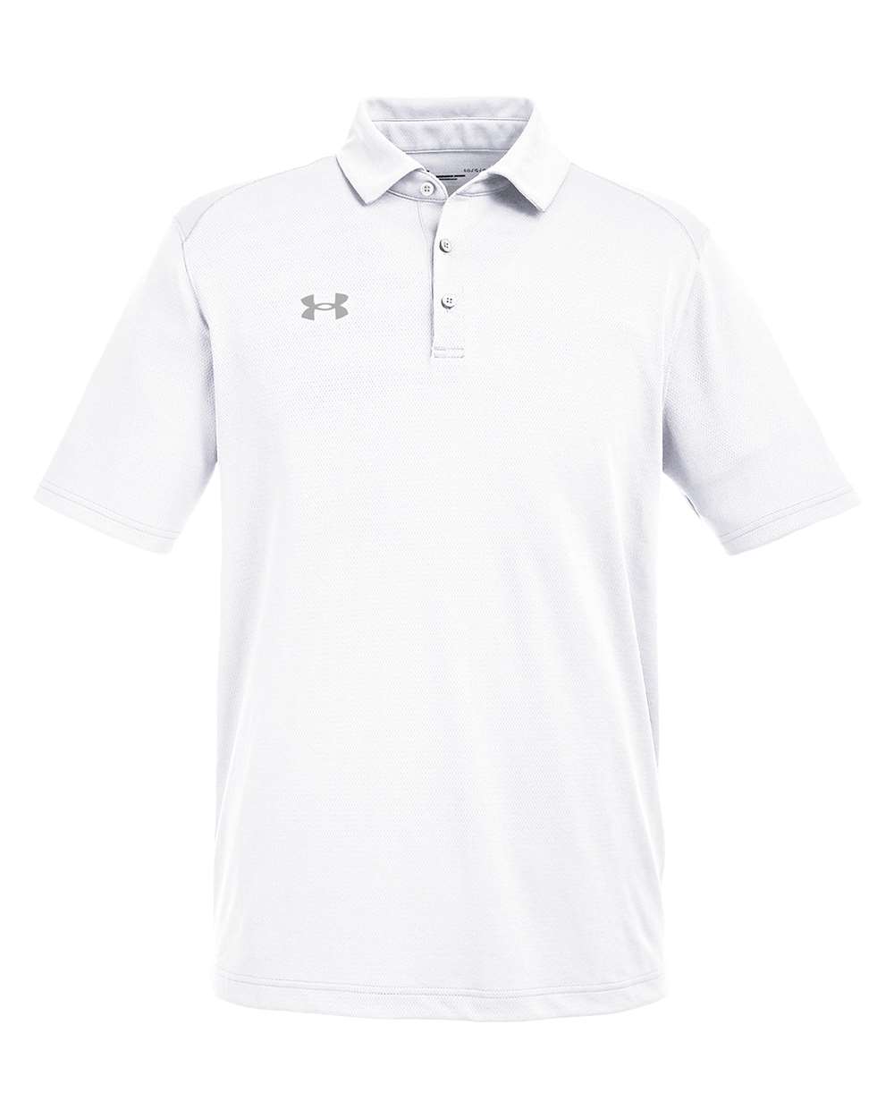 Under Armour 1370399, Polos, White/ Mod Grey