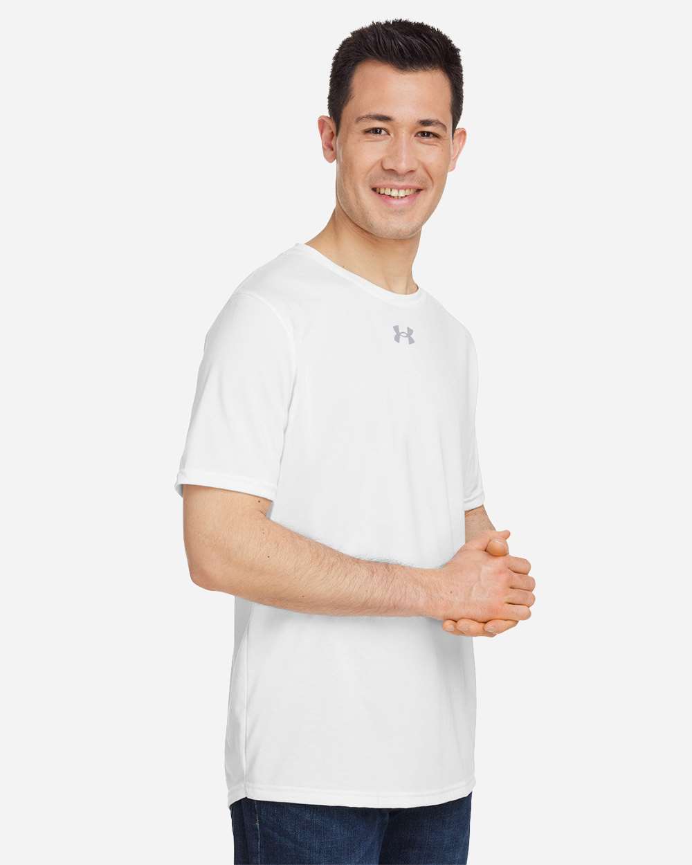 Under Armour 1376842, T-Shirts - Premium, White/ Mod Grey