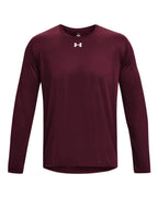 Under Armour 1376843, T-Shirts - Long Sleeve, Maroon/ White