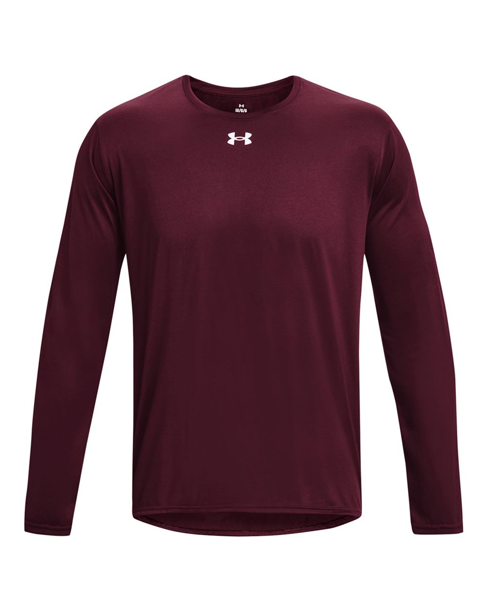 Under Armour 1376843, T-Shirts - Long Sleeve, Maroon/ White