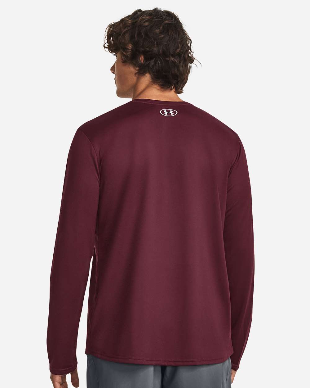 Under Armour 1376843, T-Shirts - Long Sleeve, Maroon/ White