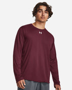 Under Armour 1376843, T-Shirts - Long Sleeve, Maroon/ White