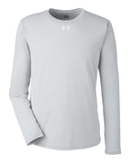 Under Armour 1376843, T-Shirts - Long Sleeve, Mod Grey Light Heather/ White