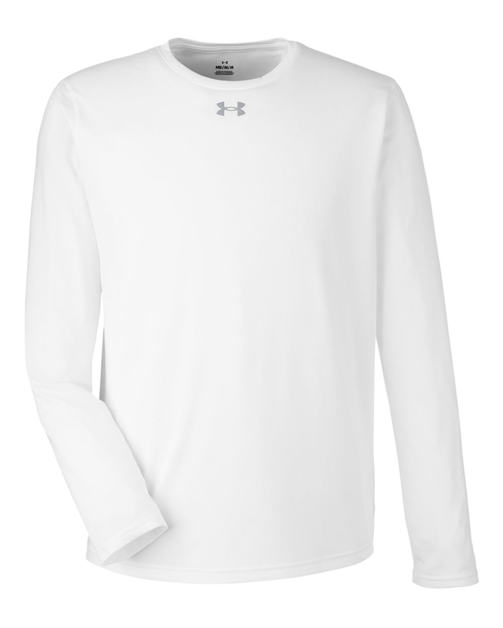 Under Armour 1376843, T-Shirts - Long Sleeve, White/ Mod Grey