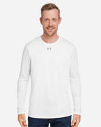 Under Armour 1376843, T-Shirts - Long Sleeve, White/ Mod Grey